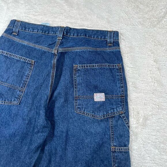 Levi’s Mens Dark Wash Cargo Carpenter Shorts - Picture 2 of 7